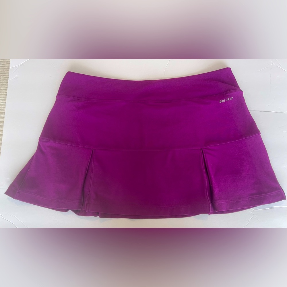 Nike Dri-Fit Pleated Tennis Skort in Purple Size Large - Picture 3 of 7